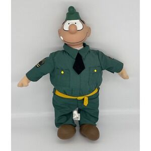 Vintage Beetle Bailey Sarge Toy Works Plush Doll‎ 2000 Army Cartoon 14"